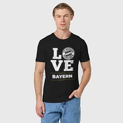 Футболка хлопковая мужская Bayern Love Classic, цвет: черный — фото 2