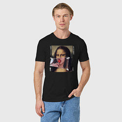 Футболка хлопковая мужская Mona Lisa 202X modern, цвет: черный — фото 2