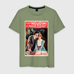 Футболка хлопковая мужская Poster Harry Houdini Episode Ten, цвет: авокадо