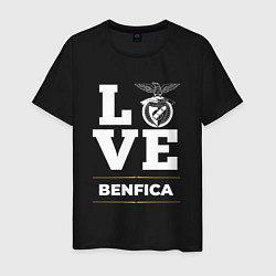 Футболка хлопковая мужская Benfica Love Classic, цвет: черный