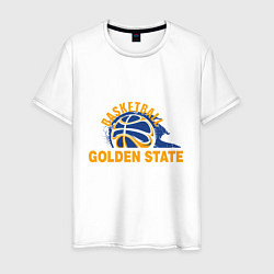 Футболка хлопковая мужская Golden State Basketball, цвет: белый