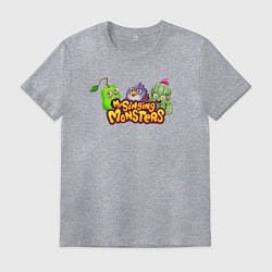 Футболка хлопковая мужская My Singings Monsters Logo, цвет: меланж