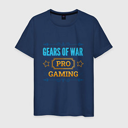 Футболка хлопковая мужская Игра Gears of War PRO Gaming, цвет: тёмно-синий