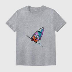 Футболка хлопковая мужская Windfoxer, цвет: меланж