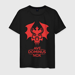 Футболка хлопковая мужская Ave Dominus Nox клич повелителей ночи, цвет: черный