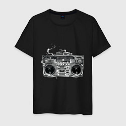 Футболка хлопковая мужская Wu-Tang Boombox, цвет: черный