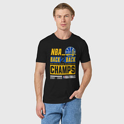 Футболка хлопковая мужская GOLDEN STATE WARRIORS NBA CHAMPION, цвет: черный — фото 2