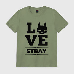 Футболка хлопковая мужская Stray Love Classic, цвет: авокадо