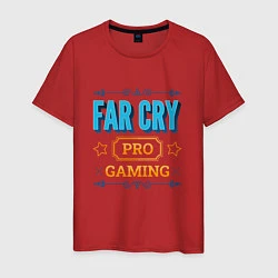 Футболка хлопковая мужская Игра Far Cry pro gaming, цвет: красный