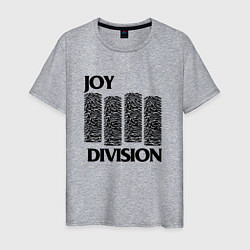 Футболка хлопковая мужская Joy Division - rock, цвет: меланж