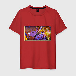 Футболка хлопковая мужская Зеницу бог грома - Клинок, цвет: красный