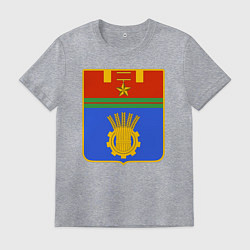 Футболка хлопковая мужская Герб Волгограда, цвет: меланж