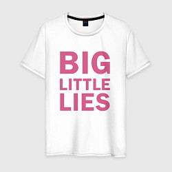Футболка хлопковая мужская Big Little Lies logo, цвет: белый