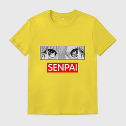 Футболка хлопковая мужская Глаза Марин Китагавы, цвет: желтый