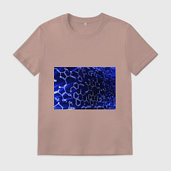 Футболка хлопковая мужская Графическая химия, цвет: пыльно-розовый