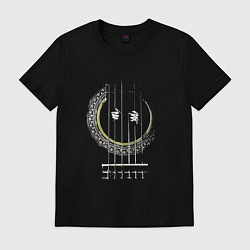 Футболка хлопковая мужская GUITAR PRISONER Essential, цвет: черный