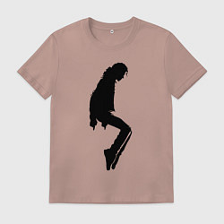 Мужская футболка Силуэт Майкла Джексона - Minimalism