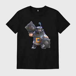 Футболка хлопковая мужская Мега рыцарь, цвет: черный