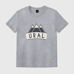 Футболка хлопковая мужская URAL, цвет: меланж