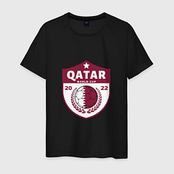 Футболка хлопковая мужская Qatar - World Cup, цвет: черный
