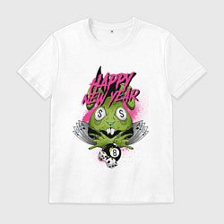 Мужская футболка Green rabbit Happy new year
