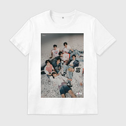 Футболка хлопковая мужская Stray Kids Maxident, цвет: белый