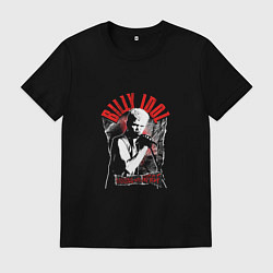 Футболка хлопковая мужская Billy idol, цвет: черный