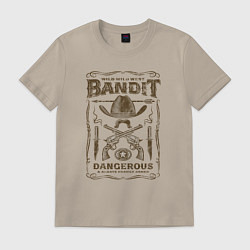 Футболка хлопковая мужская Bandit, цвет: миндальный