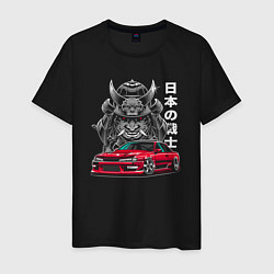 Футболка хлопковая мужская Nissan Silvia S14 Sport, цвет: черный