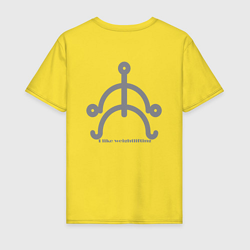 Мужская футболка Мне нравится спортивный судья на английском / Желтый – фото 2