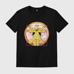 Мужская футболка Канонические пропорции Гомера Симпсона - remake