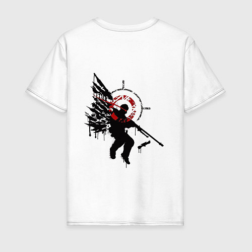 Мужская футболка CS:GO - Graffiti Angel of Death / Белый – фото 2