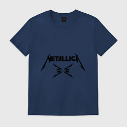 Футболка хлопковая мужская Metallica, цвет: тёмно-синий
