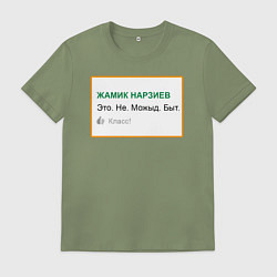 Футболка хлопковая мужская Дегроклассники - Это Не Можыд Быт, цвет: авокадо
