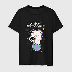 Футболка хлопковая мужская The Astronaut - Jin, цвет: черный
