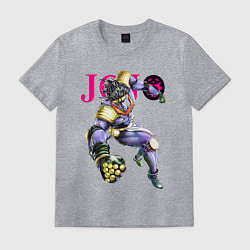 Футболка хлопковая мужская Star Platinum stand of Jotaro Kujo - Jojo, цвет: меланж