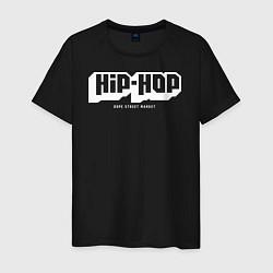 Футболка хлопковая мужская Dope street market hip-hop, цвет: черный