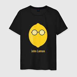 Футболка хлопковая мужская John Lemon, цвет: черный
