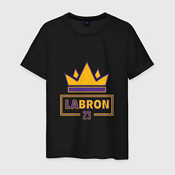 Футболка хлопковая мужская Labron 23, цвет: черный