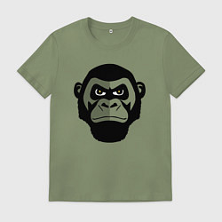 Футболка хлопковая мужская Serious gorilla, цвет: авокадо