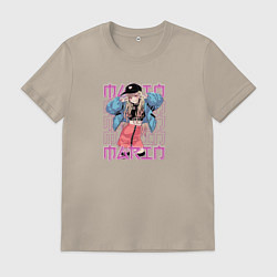 Футболка хлопковая мужская Модница Марин Китагава, цвет: миндальный