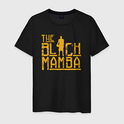 Футболка хлопковая мужская The black mamba, цвет: черный