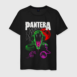 Футболка хлопковая мужская Pantera rock, цвет: черный
