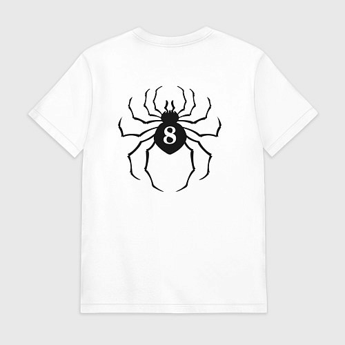 Мужская футболка Паук 8 / Белый – фото 2