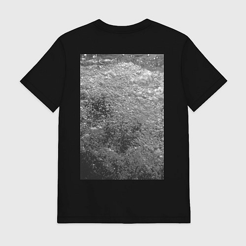 Мужская футболка Чёрные пузыри / Черный – фото 2