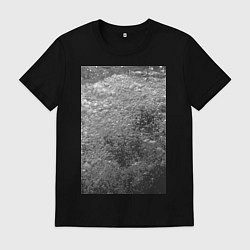 Футболка хлопковая мужская Чёрные пузыри, цвет: черный