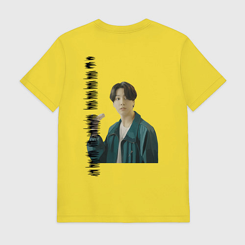 Мужская футболка Тэхен и Чонгук / Желтый – фото 2