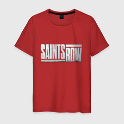 Футболка хлопковая мужская Saints Row - shooter - video game, цвет: красный