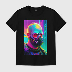 Футболка хлопковая мужская Homer Simpson - cyberpunk, цвет: черный