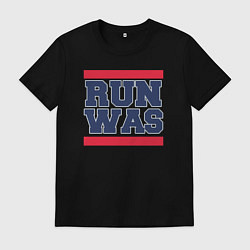 Футболка хлопковая мужская Run Washington Wizards, цвет: черный